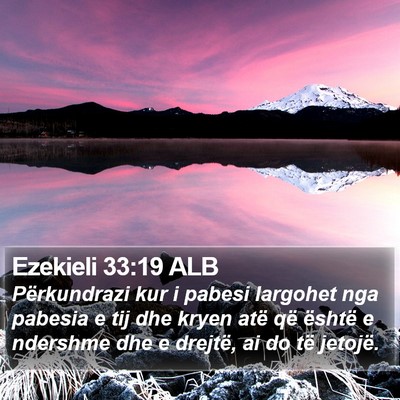 Ezekieli 33:19 ALB Bible Verse Image