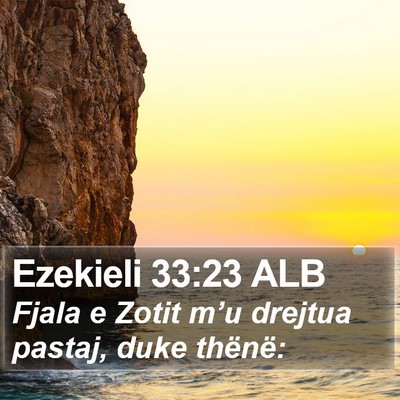 Ezekieli 33:23 ALB Bible Verse Image