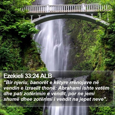 Ezekieli 33:24 ALB Bible Verse Image