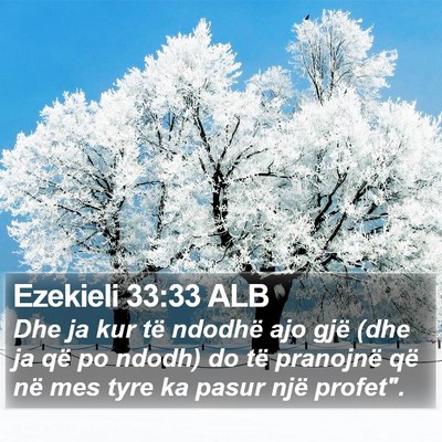 Ezekieli 33:33 ALB Bible Verse Image