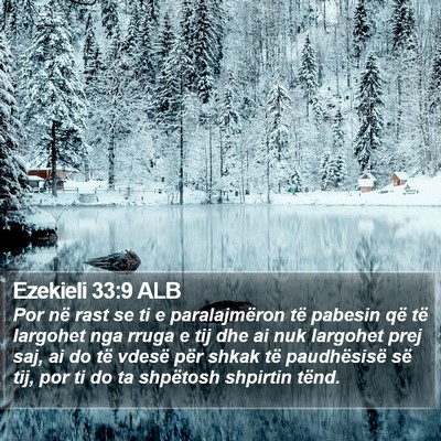 Ezekieli 33:9 ALB Bible Verse Image