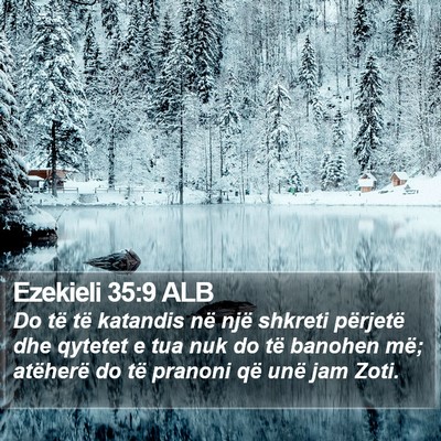 Ezekieli 35:9 ALB Bible Verse Image