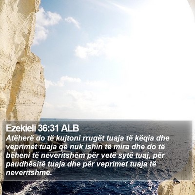 Ezekieli 36:31 ALB Bible Verse Image