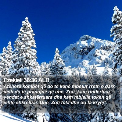 Ezekieli 36:36 ALB Bible Verse Image