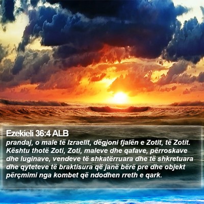 Ezekieli 36:4 ALB Bible Verse Image