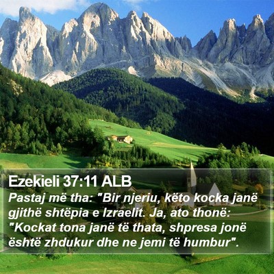 Ezekieli 37:11 ALB Bible Verse Image