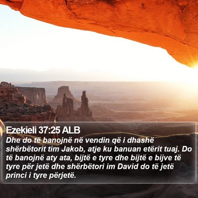 Ezekieli 37:25 ALB Bible Verse Image