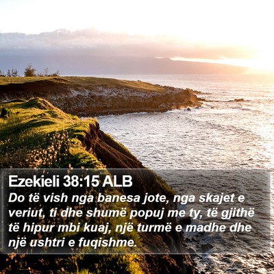 Ezekieli 38:15 ALB Bible Verse Image