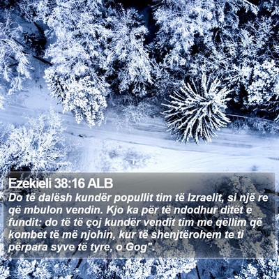 Ezekieli 38:16 ALB Bible Verse Image