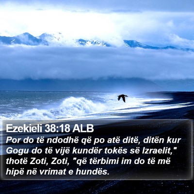 Ezekieli 38:18 ALB Bible Verse Image
