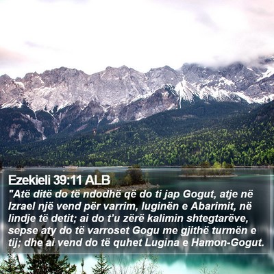 Ezekieli 39:11 ALB Bible Verse Image