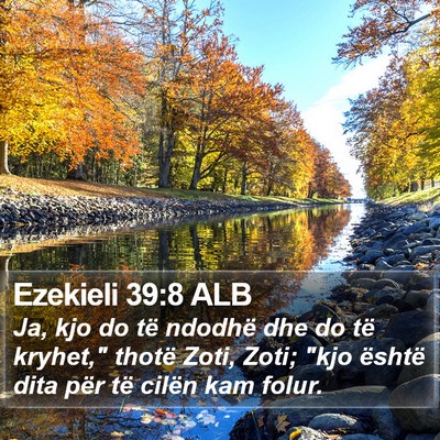 Ezekieli 39:8 ALB Bible Verse Image