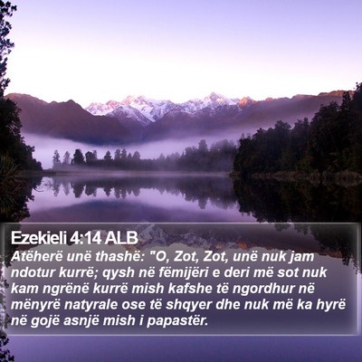 Ezekieli 4:14 ALB Bible Verse Image