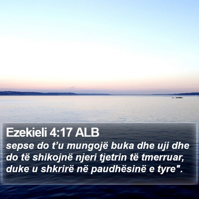 Ezekieli 4:17 ALB Bible Verse Image