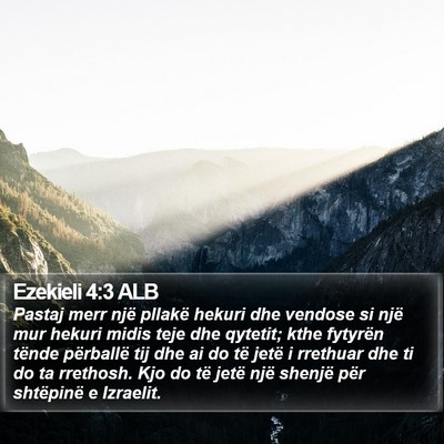 Ezekieli 4:3 ALB Bible Verse Image