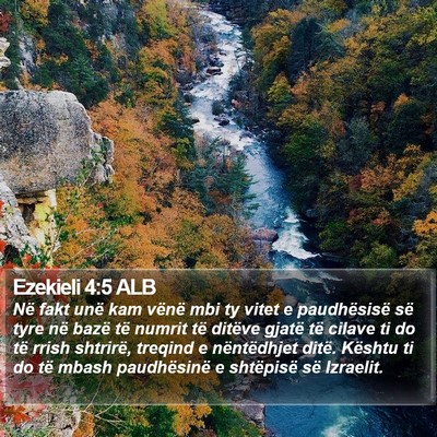 Ezekieli 4:5 ALB Bible Verse Image