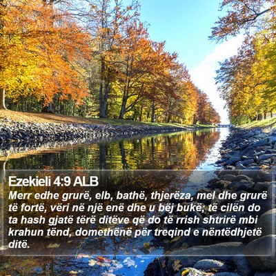Ezekieli 4:9 ALB Bible Verse Image