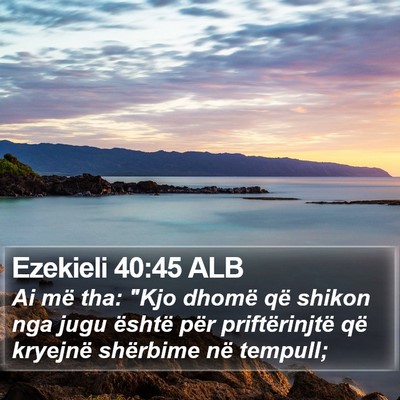 Ezekieli 40:45 ALB Bible Verse Image