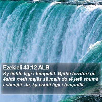 Ezekieli 43:12 ALB Bible Verse Image