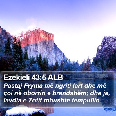 Ezekieli 43:5 ALB Bible Verse Image