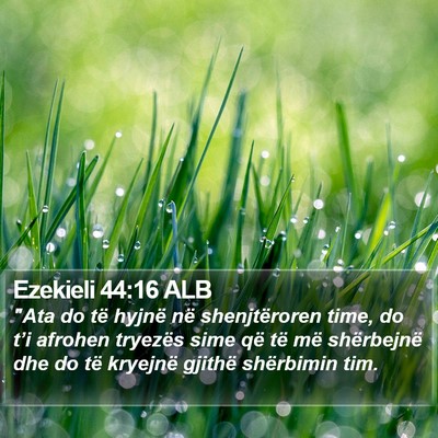 Ezekieli 44:16 ALB Bible Verse Image