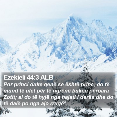 Ezekieli 44:3 ALB Bible Verse Image
