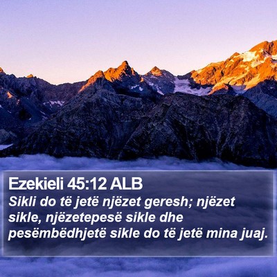 Ezekieli 45:12 ALB Bible Verse Image