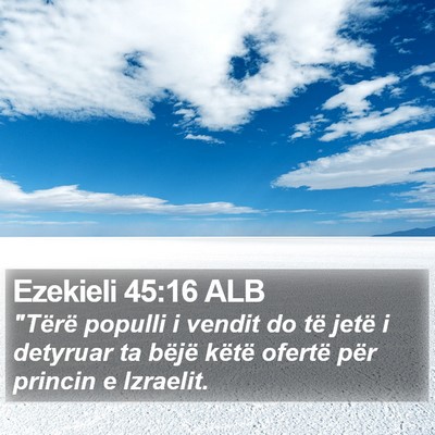 Ezekieli 45:16 ALB Bible Verse Image