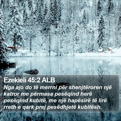 Ezekieli 45:2 ALB Bible Verse Image