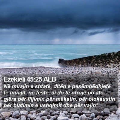 Ezekieli 45:25 ALB Bible Verse Image