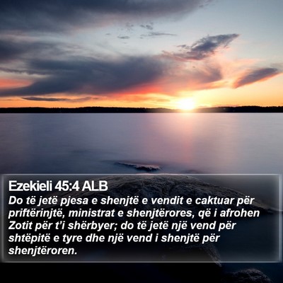 Ezekieli 45:4 ALB Bible Verse Image