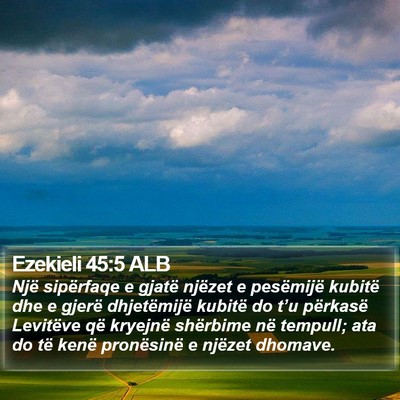 Ezekieli 45:5 ALB Bible Verse Image