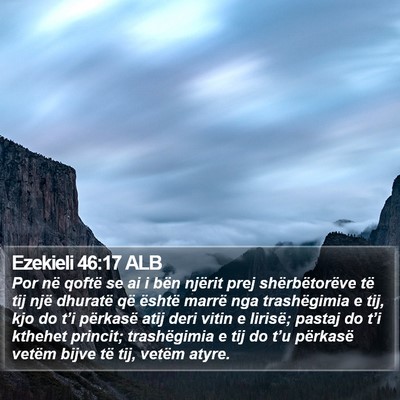 Ezekieli 46:17 ALB Bible Verse Image