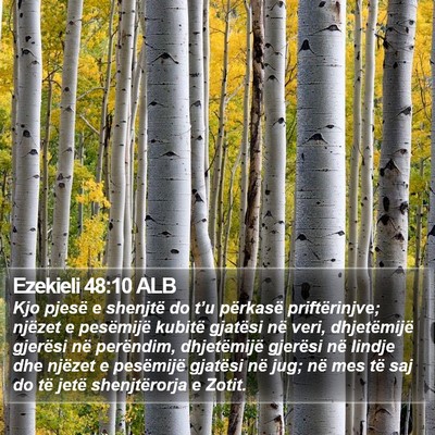Ezekieli 48:10 ALB Bible Verse Image