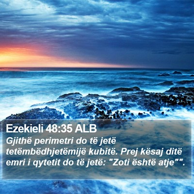Ezekieli 48:35 ALB Bible Verse Image