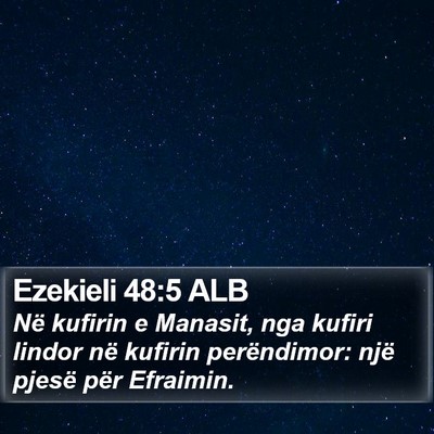 Ezekieli 48:5 ALB Bible Verse Image