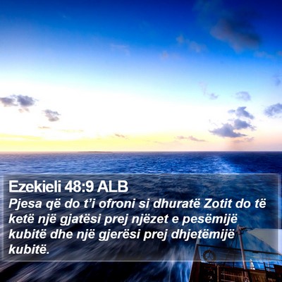 Ezekieli 48:9 ALB Bible Verse Image