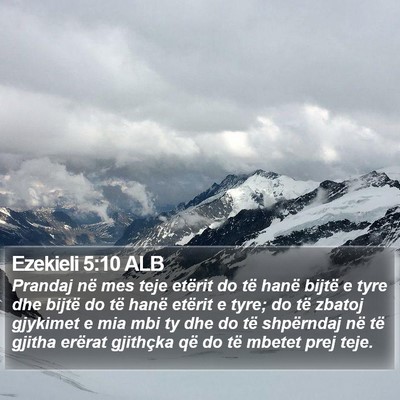Ezekieli 5:10 ALB Bible Verse Image