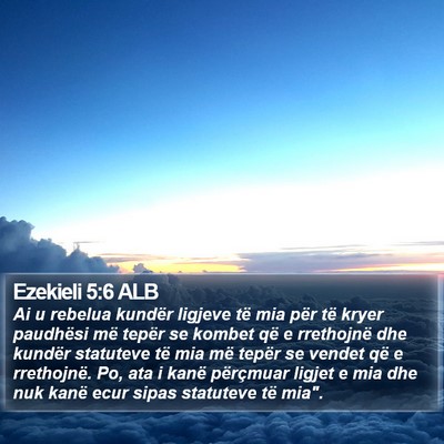 Ezekieli 5:6 ALB Bible Verse Image