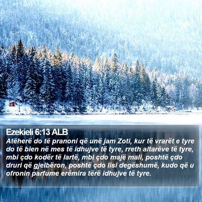 Ezekieli 6:13 ALB Bible Verse Image