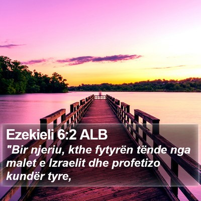 Ezekieli 6:2 ALB Bible Verse Image