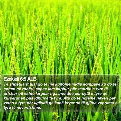 Ezekieli 6:9 ALB Bible Verse Image