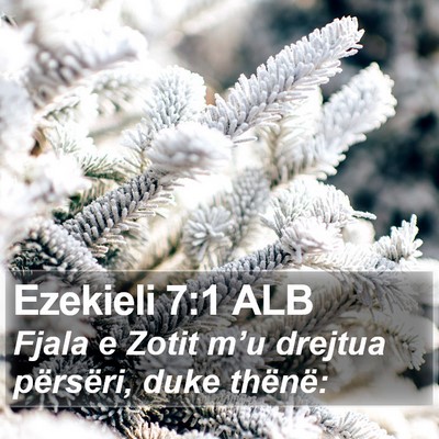 Ezekieli 7:1 ALB Bible Verse Image