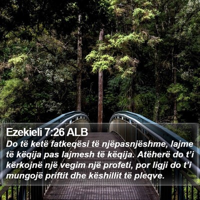 Ezekieli 7:26 ALB Bible Verse Image