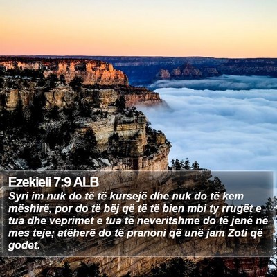 Ezekieli 7:9 ALB Bible Verse Image