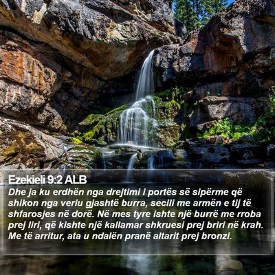 Ezekieli 9:2 ALB Bible Verse Image