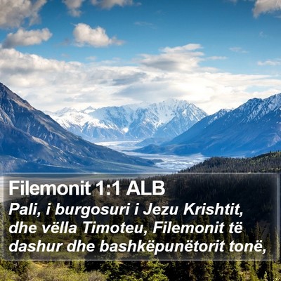 Filemonit 1:1 ALB Bible Verse Image