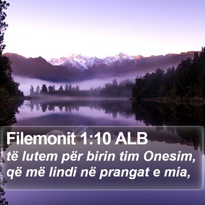 Filemonit 1:10 ALB Bible Verse Image