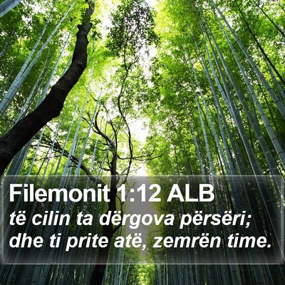 Filemonit 1:12 ALB Bible Verse Image