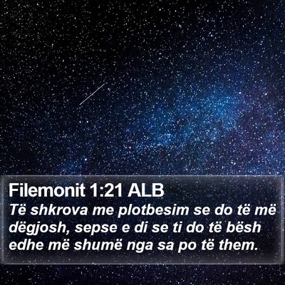 Filemonit 1:21 ALB Bible Verse Image